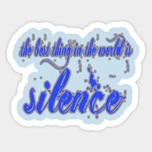 Silence Sticker